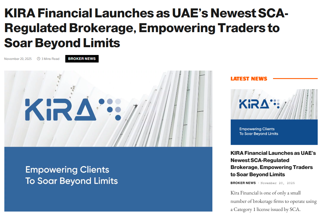 KIRA Financial Launch